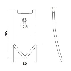 Brazdar cultivator 00310915KR