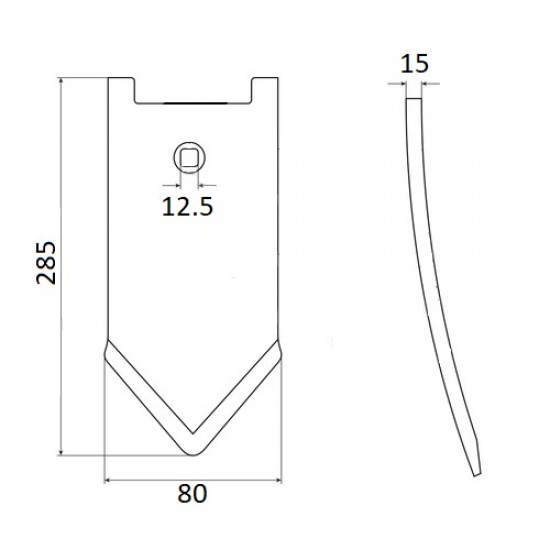Brazdar cultivator 00310915KR