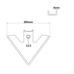 Brazdar tip laba de gasca 101.86014 SAP 265MM