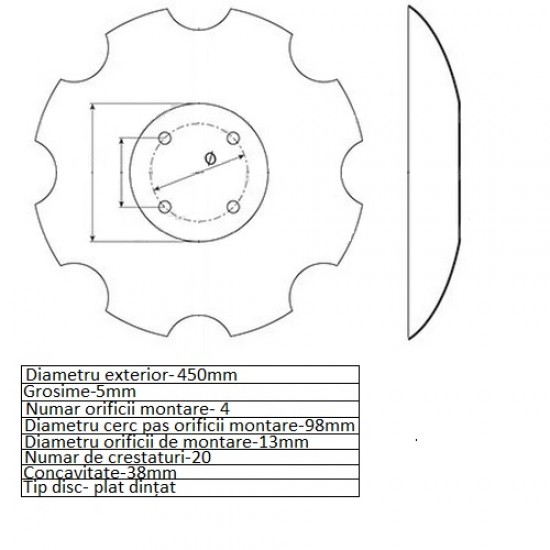 Taler disc crestat 466947KR