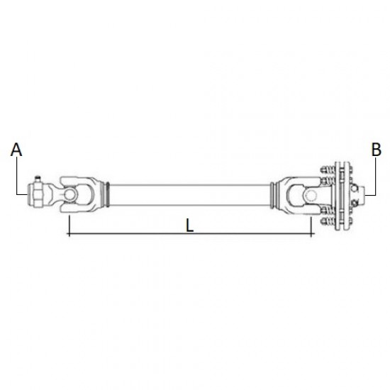 CARDAN 1200MMT5 CU AMBREIAJ 2 DISC 1 3/8Z6(CRUCE 30.2X80) 24123846