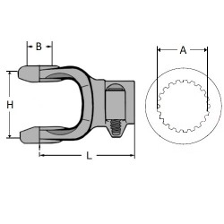 FURCA CANELATA 24400053