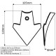 Brazdar tip laba de gasca CP5105
