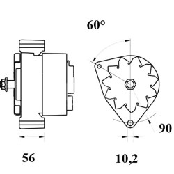 Alternator 14 V - 120 A