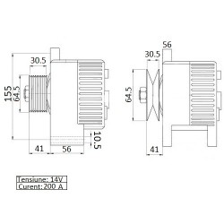 ALTERNATOR RE555751