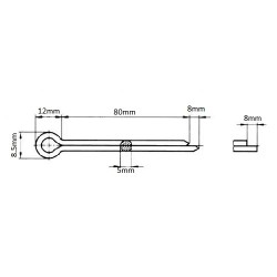 SPLINT ZINCAT 5X80 94580