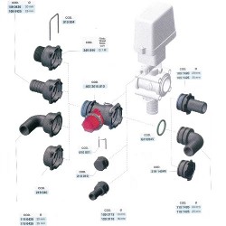 FITING PENTRU FURTUN 90° 50MM