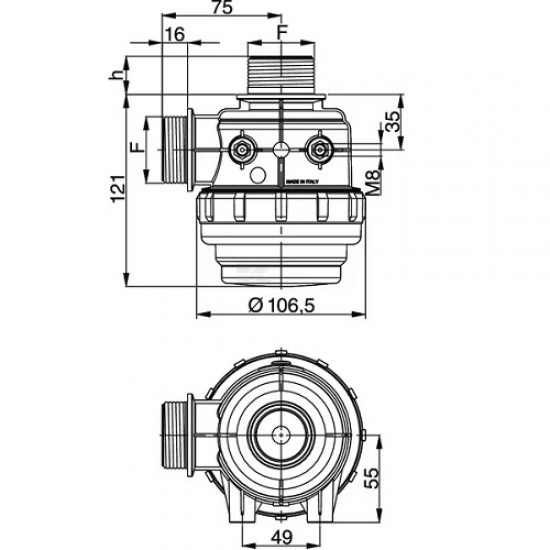 FILTRU DE ABSORBTIE 1 1/4" 60L 3102053