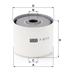 FILTRU COMBUSTIBIL P917/2X