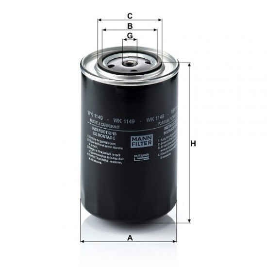 FILTRU COMBUSTIBIL WK1149