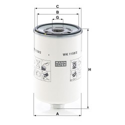 FILTRU COMBUSTIBIL WK1150/2