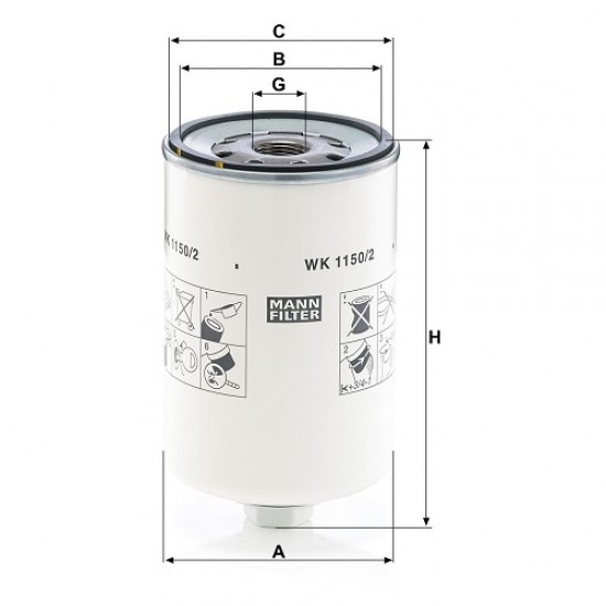 FILTRU COMBUSTIBIL WK1150/2