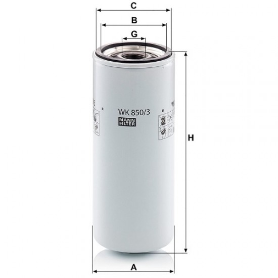 Filtru combustibil WK850/3