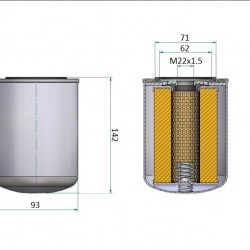 FILTRU ULEI SO8026