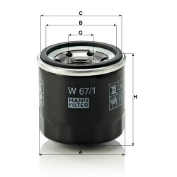FILTRU ULEI W67/1