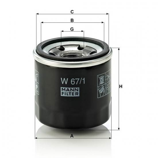 FILTRU ULEI W67/1