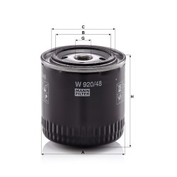 FILTRU ULEI W920/48
