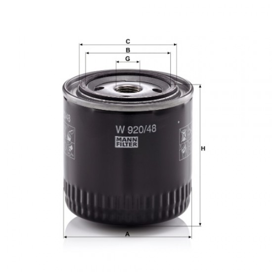 FILTRU ULEI W920/48