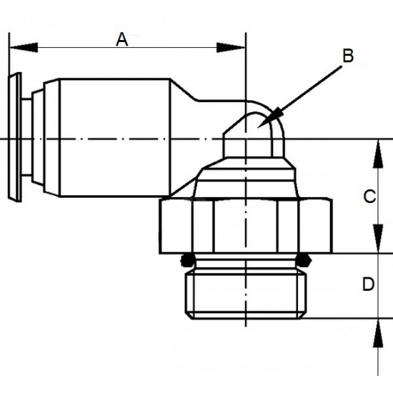 RACORD COTIT CU MUFA 6x1/8"
