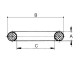 Garnitura piston 100x84.5x6.3 ZAS10084563T764