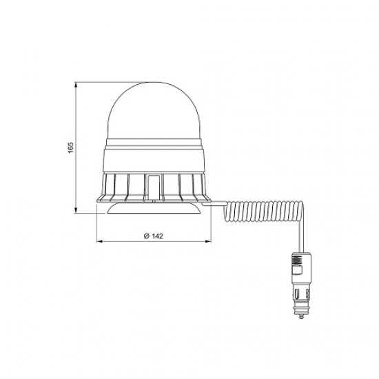 GIROFAR CU MAGNET SI LED D14509VIG