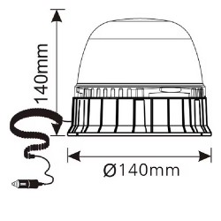 GIROFAR LED MAGNETIC CU MUFA LA20022