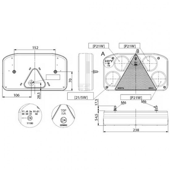 LUMINA SPATE STANGA LA45061