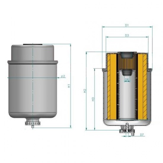 Filtru combustibil KC227