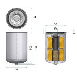 Filtru ulei LF16110