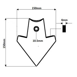 BRAZDAR TIP LABA DE GASCA P631506