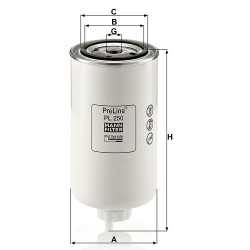 Filtru combustibil PL250
