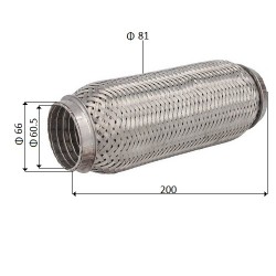 TUB FLEXIBIL,ESAPAMENT 11000672