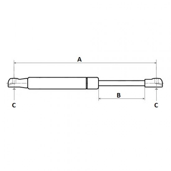 AMORTIZOR CU GAZ 785mm 70/870-548