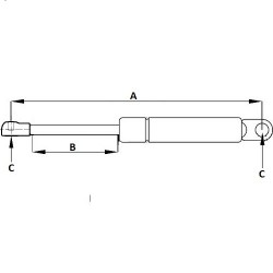 AMORTIZOR CU GAZ 735mm 5942646995270