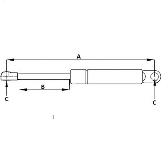 AMORTIZOR CU GAZ 735mm 5942646995270