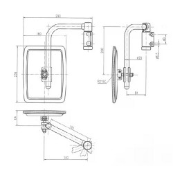 OGLINDA CU BRAT DREAPTA CA6590000
