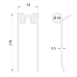 DINTE GREBLA PICK-UP 18P0003N