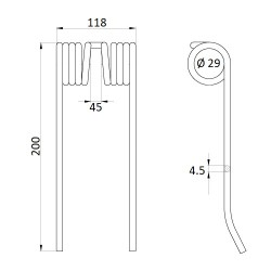 GHEARA ELASTICA  PICK-UP 525MA74528