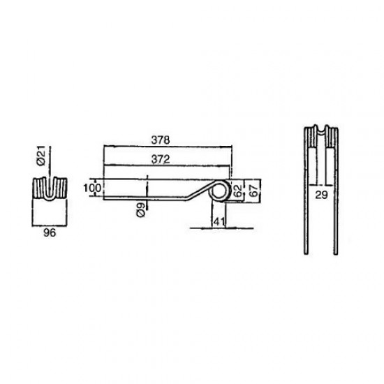 Dinte grebla rotativa VF06580456KR