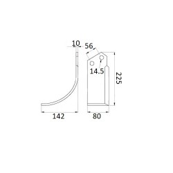 Cutit freza rotatie dreapta R17820860R