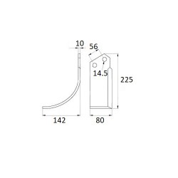 Cutit freza rotatie stanga R17820870R