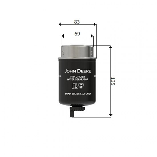 Filtru combustibil RE537159