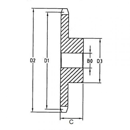 PINION 14 DINII CALITI, 3/4"