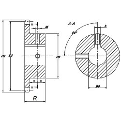PINION 15 DINTI, 3/4", LANT 12