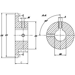 PINION 15 DINTI, 3/4", LANT 12