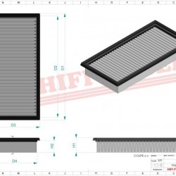 Filtru habitaclu SC90141