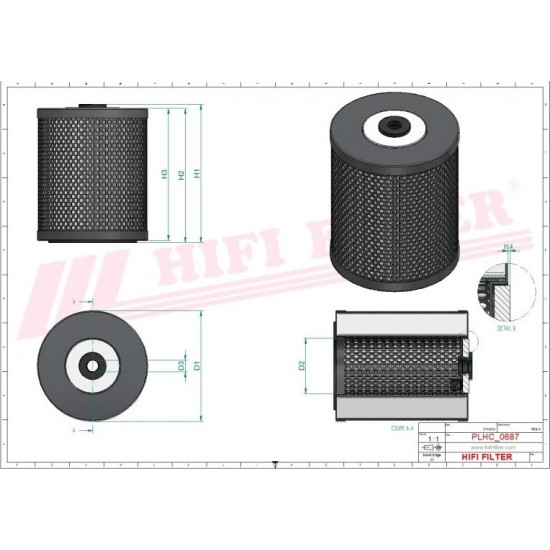 Filtru hidraulic SH62409