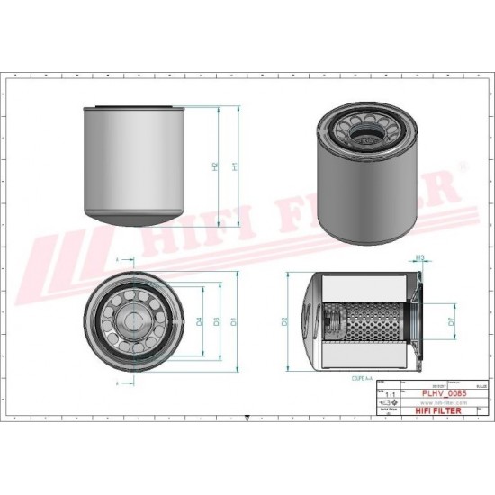 Filtru hidraulic SH66124