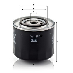 Filtru ulei W1126