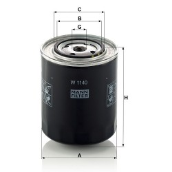 Filtru ulei W1140